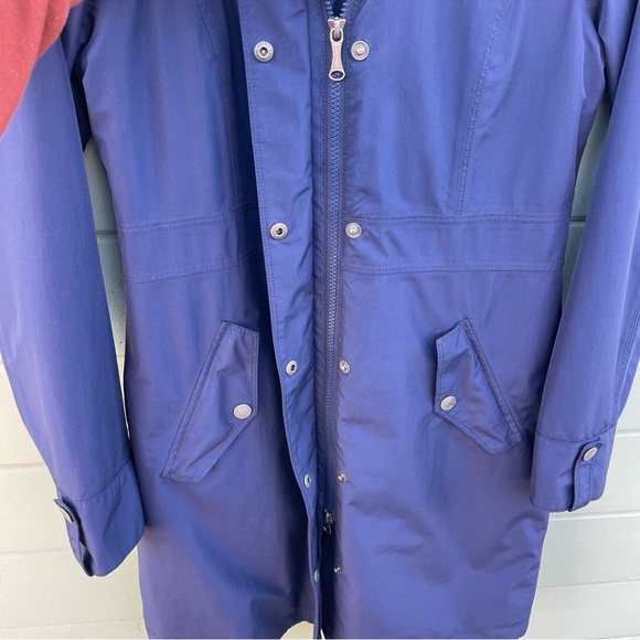 Marmot XS Membrain trench coat hooded rain jacket Navy - Picture 6 of 16